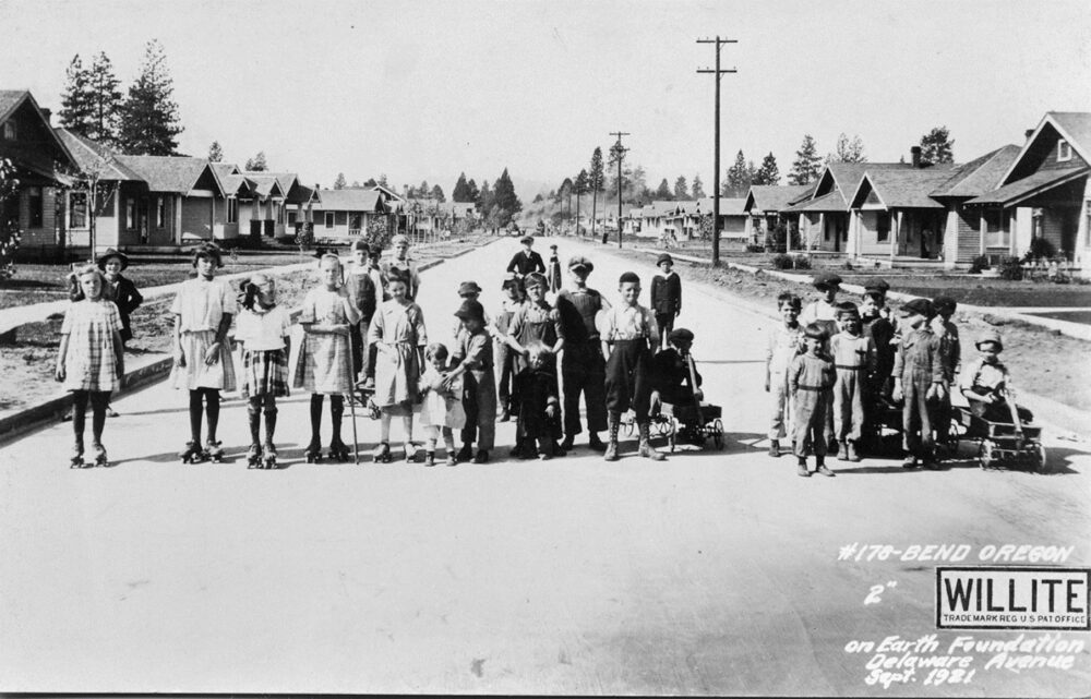 Kids on Delaware Ave, Bend Oregon 1921